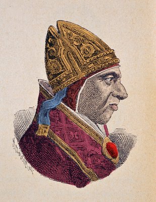 Portrait du pape Calixte III (Calliste ou Callixtus ou Callistus ou ...