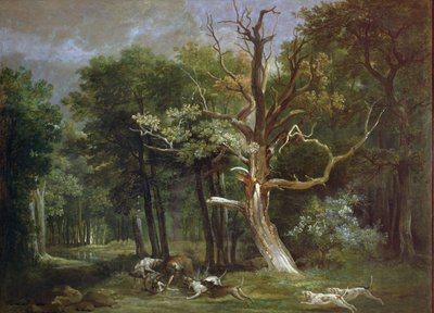 Chasse au loup dans la forêt de Saint-Germain, 1748 - Jean Baptiste Oudry