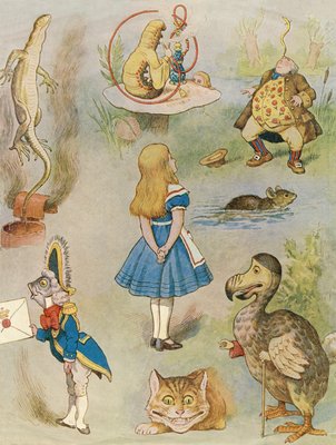 Dessin Alice Au Pays Des Merveilles En Couleur Personnages d&39;Alice au pays des merveilles (gravure en couleur)