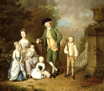 Portrait de la famille Wallace (huile sur toile)
