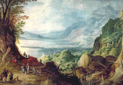 Paysage avec la mer et les montagnes - Joos or Josse de Momper