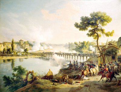 Bataille de Lodi (1796) Louis Lejeune Estampe d'art