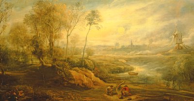 Paysage avec un birdcatcher - Peter Paul Rubens