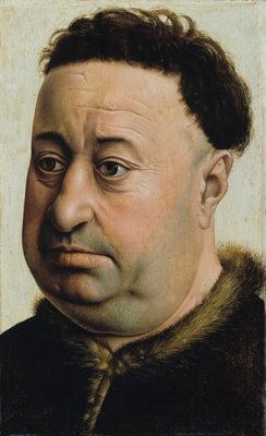 Portrait d&39;un homme obèse, probablement Robert de Masmines - Robert Campin