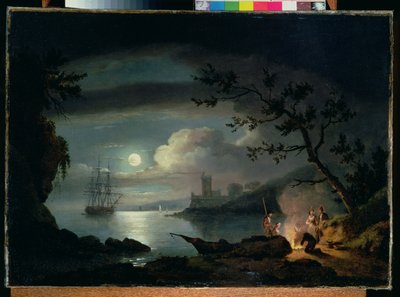 Teignmouth par moonlight - Thomas Luny