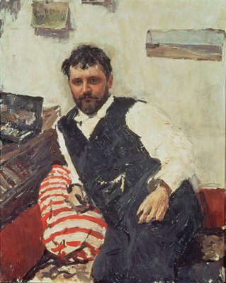 Portrait de Konstantin Korovin (1861-1939), 1891 - Valentin Aleksandrovich Serov