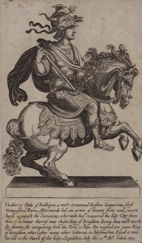 Godefroy de Bouillon, chevalier français, croisé et roi de Jérusalem - (after) English School