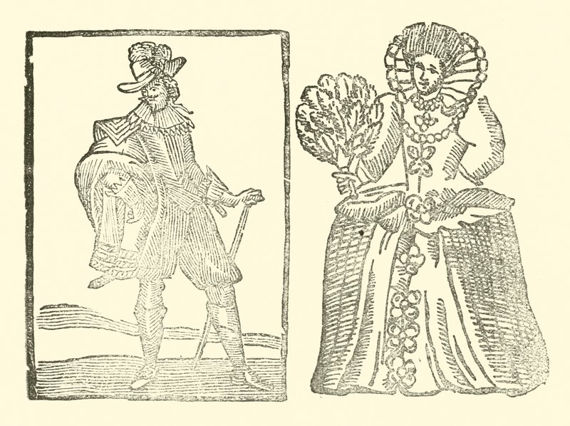 Illustration pour The Roxburghe Ballads (gravure sur bois) - (after) English School