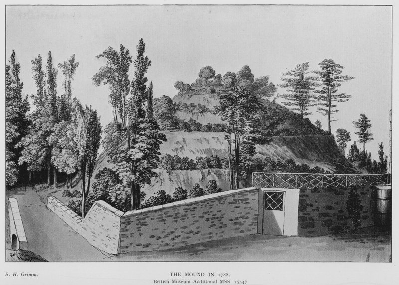 Marlborough, Le Monticule en 1788 - (after) English School