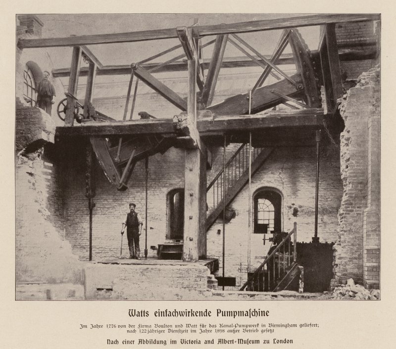Moteur de pompage à simple action Boulton & Watt - (after) English photographer