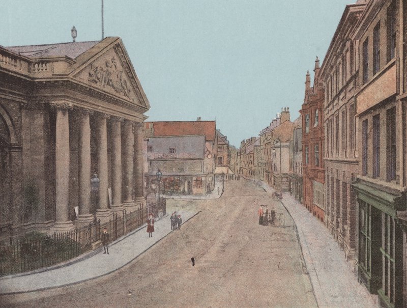 Échange commercial et rue Abbeygate, Bury St Edmund