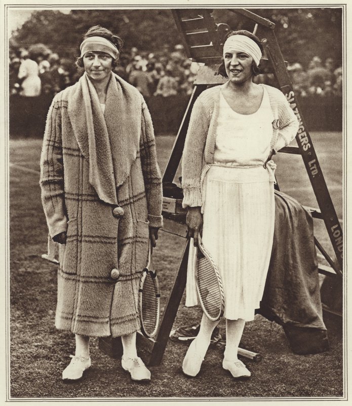 Kitty Godfree et Suzanne Lenglen - (after) English photographer