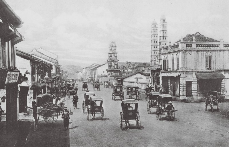 Singapour : North Bridge Road - (after) English photographer