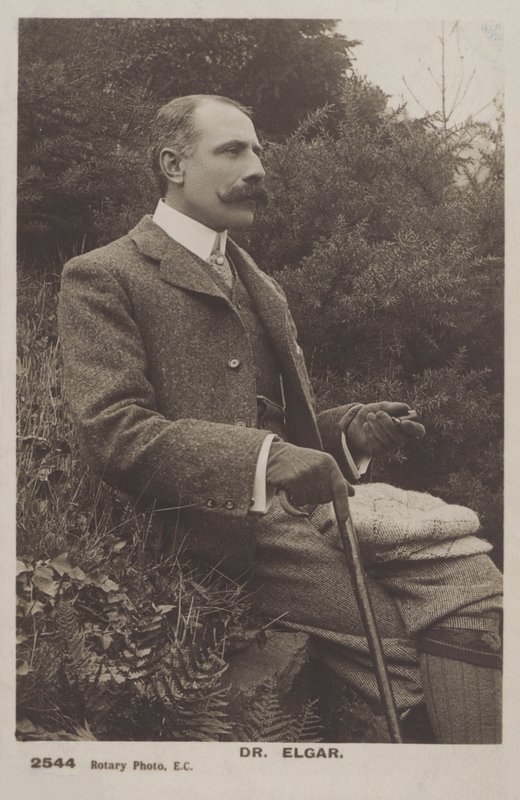 Sir Edward Elgar, compositeur anglais - (after) English photographer