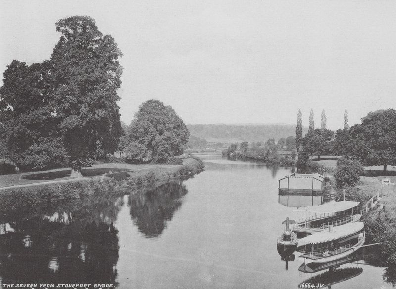 La Severn depuis le pont de Stourport - (after) English photographer