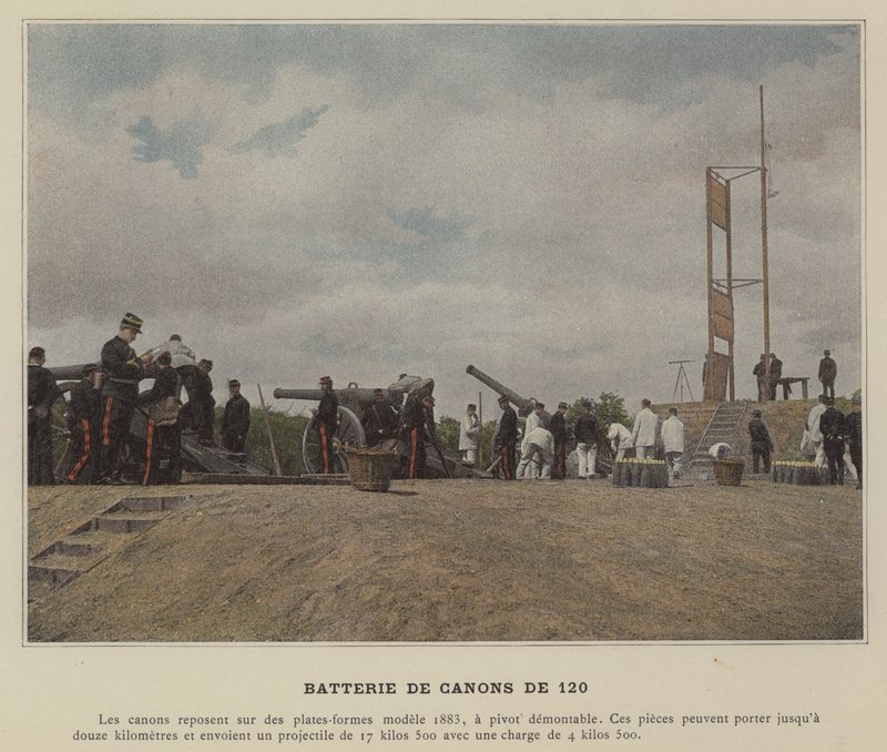 Batterie de Canons de 120 - (after) French Photographer