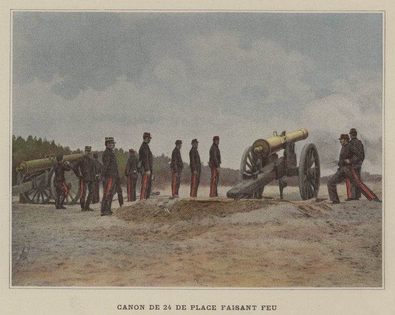 Canon de 24 de Place Faisant Feu - (after) French Photographer