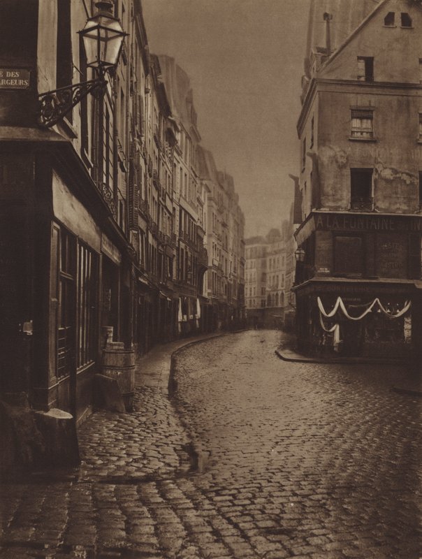 La rue Saint-Honoré, prise du carrefour des rues de la Lingerie et des Déchargeurs - (after) French Photographer