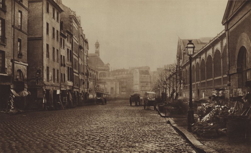 La rue de la Tonnellerie, aux Halles - (after) French Photographer