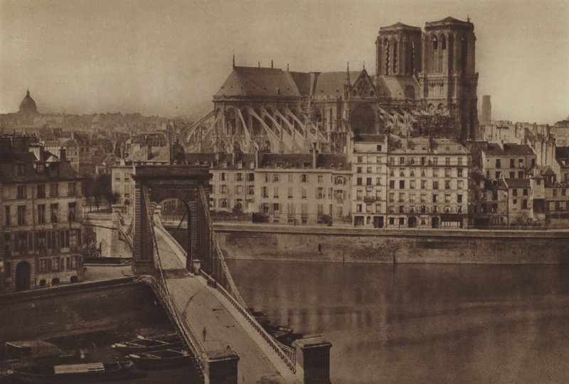 Le Pont Louis-Philippe vers la Cite - (after) French Photographer