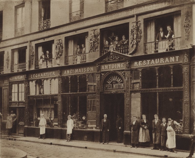 Le restaurant du Pied-de-Mouton, rue Vauvilliers - (after) French Photographer