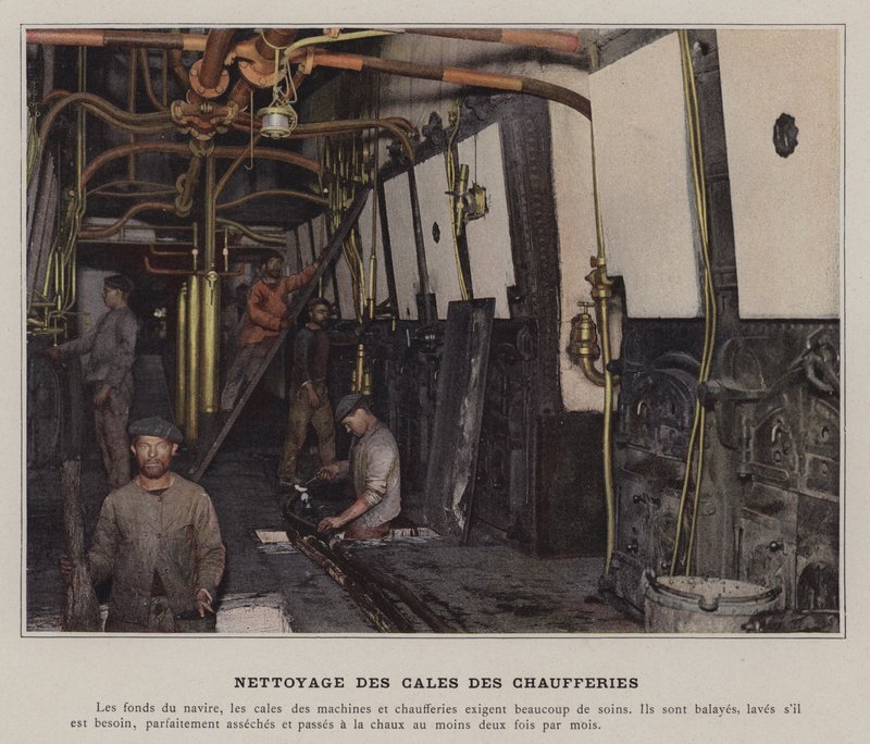 Nettoyage des Cales des Chaufferies - (after) French Photographer