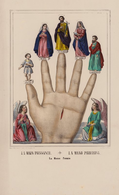 La Main Puissante, La Mano Poderosa, La Mane Potenta - (after) French School
