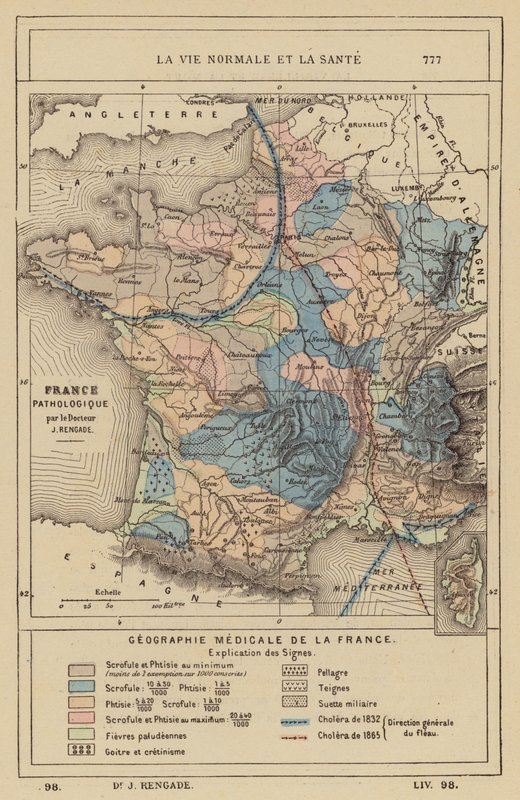 Géographie médicale de la France - (after) French School