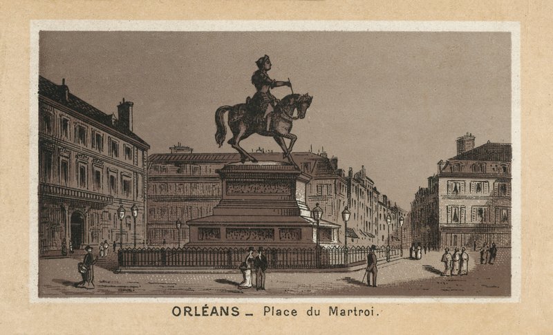 Orléans : Place du Martroi - (after) French School