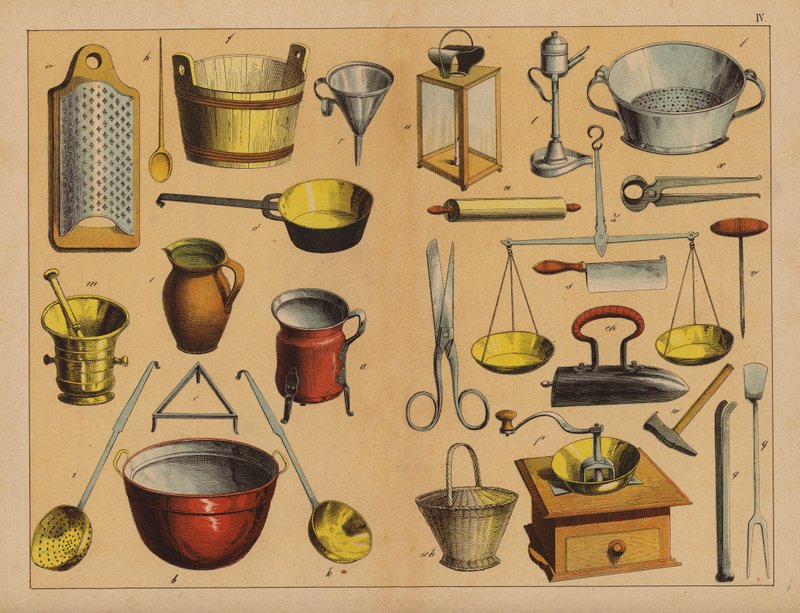 Ustensiles et outils de cuisine - (after) German School