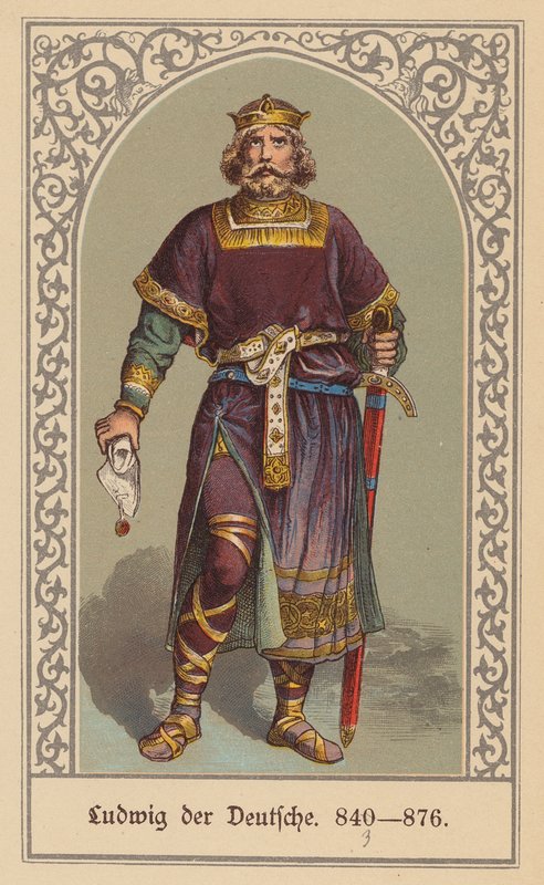 Louis le Germanique, roi de Francie orientale - (after) German School