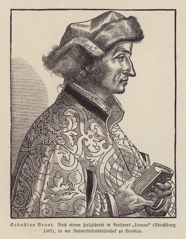 Sebastian Brant, humaniste et satiriste de la Renaissance allemande - (after) German School