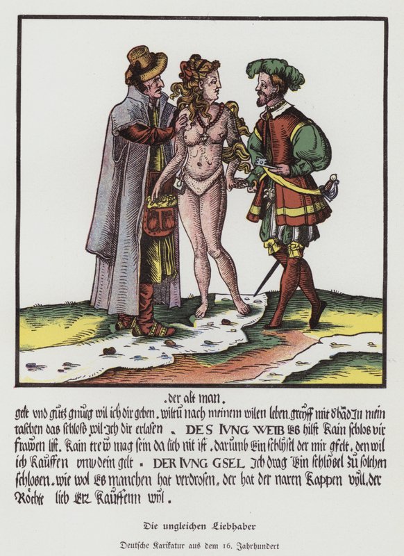 Les Amants Inégaux, dessin animé allemand - (after) German School