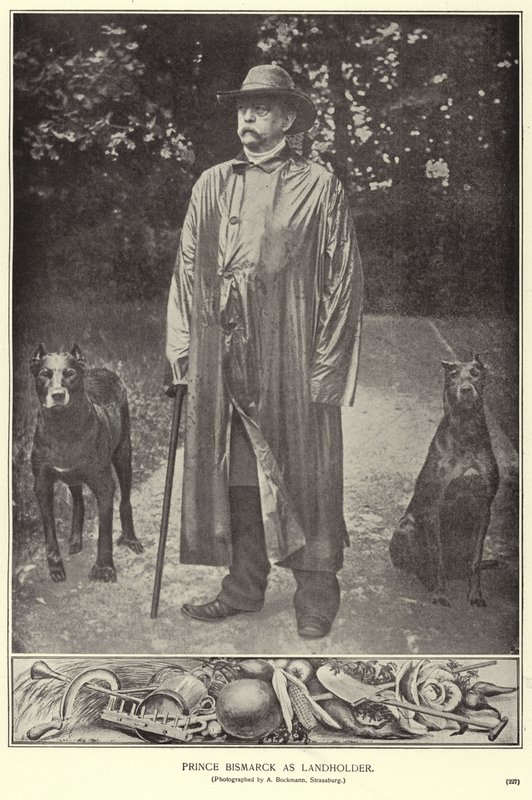 Prince Bismarck en propriétaire terrien - (after) German photographer