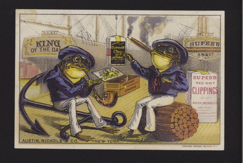 Publicité pour le tabac Austin Nichols & Co, New York - American School