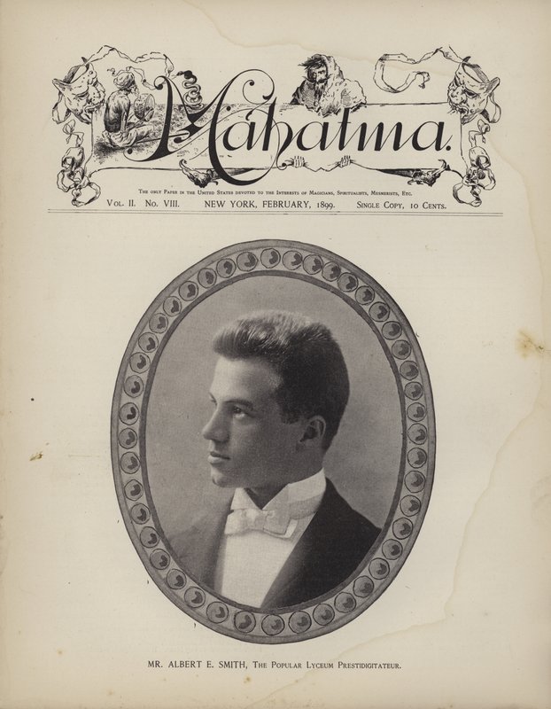 Albert E Smith, le prestidigitateur populaire du Lyceum - American School