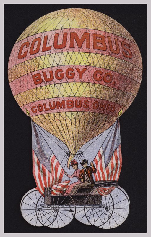 Carte publicitaire américaine pour la Columbus Buggy Company, Columbus, Ohio - American School