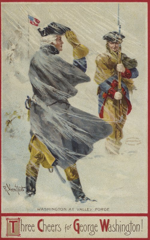 George Washington à Valley Forge - American School
