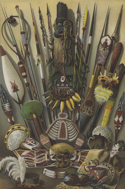 Armes et instruments mélanésiens et micronésiens - American School