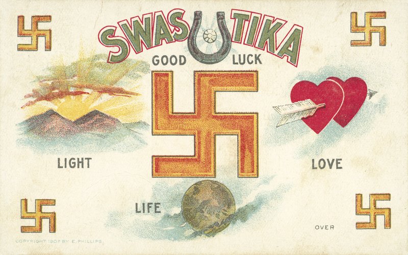 Swastika, emblème de bonne chance - American School