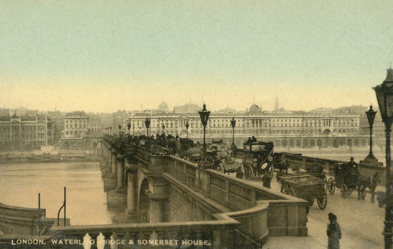 Londres, Pont de Waterloo, Somerset House - English Photographer