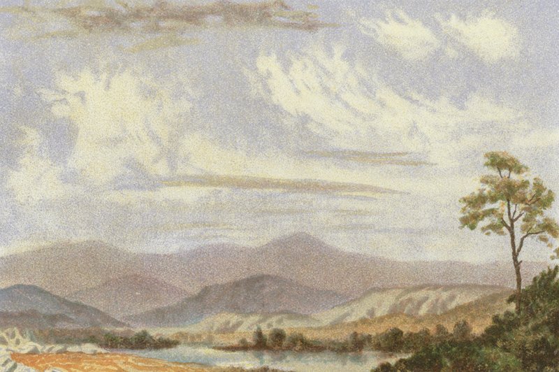 Nuages, Cirrus avec Stratus Lenticularis - English School