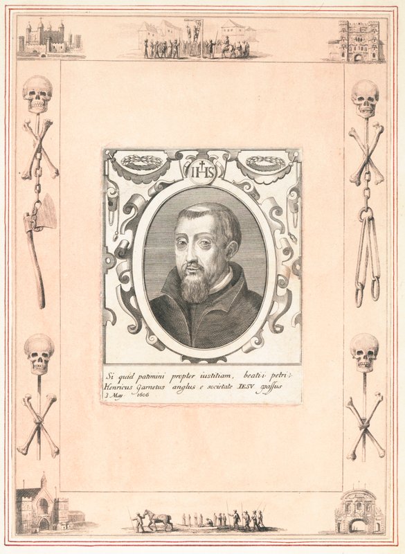 Henry Garnet, exécuté pour la Conspiration des Poudres, 3 mai 1606 - English School