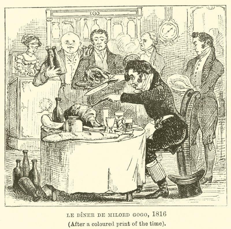Le Dîner de Milord Gogo, 1816 (d