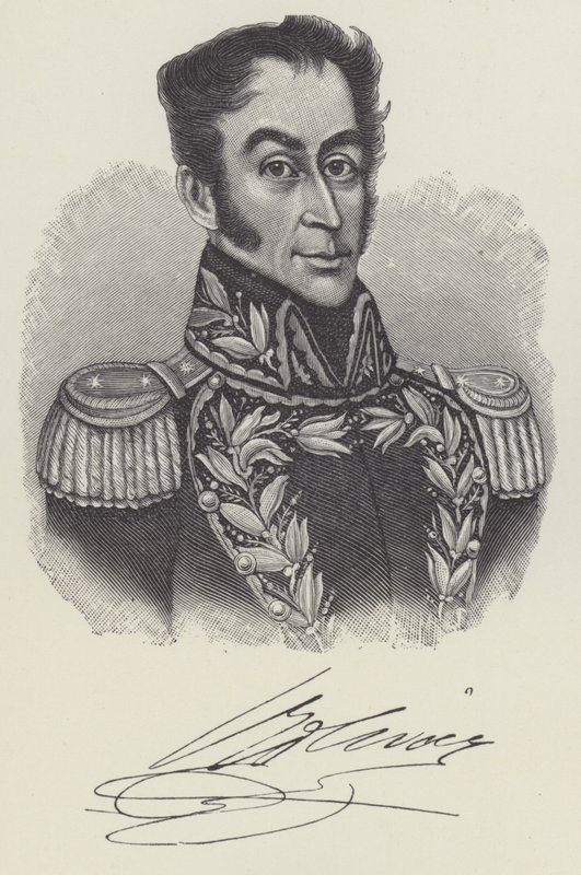 Simón Bolívar, chef militaire et politique vénézuélien - English School