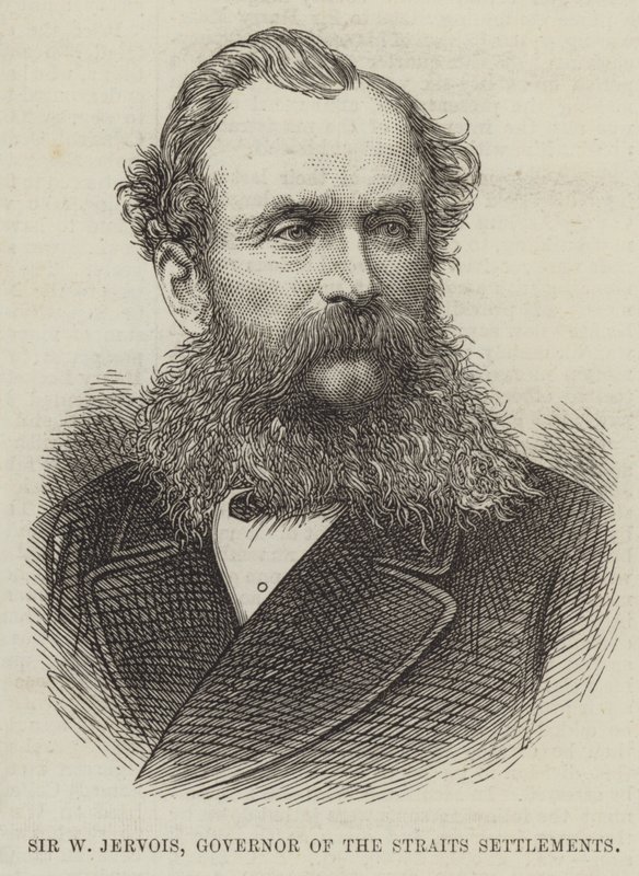 Sir W Jervois, Gouverneur des Établissements des Détroits - English School