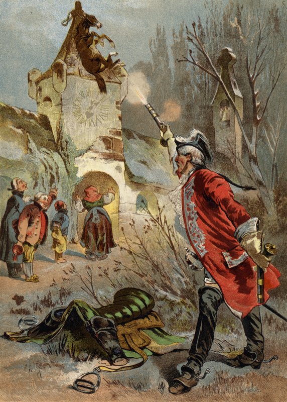 Illustration pour Les Aventures du Baron de Münchhausen - European School