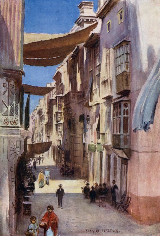 Une rue à Murcie - A. Trevor Haddon