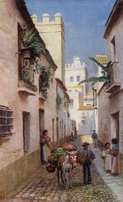 Séville, une rue - A. Trevor Haddon