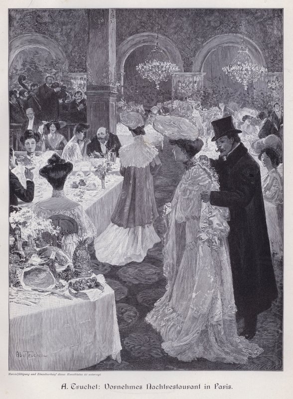 Soirée dans un restaurant élégant à Paris - Abel Truchet